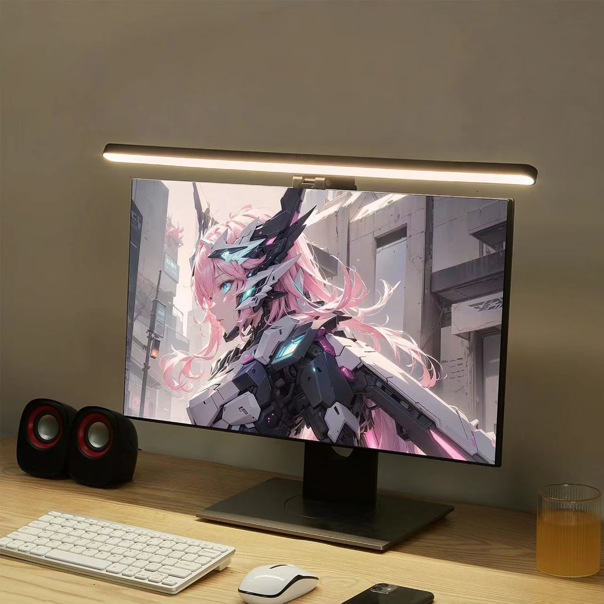 Enhance Your Gaming Experience with the RGB Monitor Light Bar - Dimmable Screen Light for Creators and Gamers
