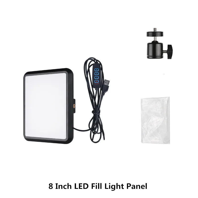 LED Video Panel Light for Stunning Studio Photography & Live Streaming – Complete Kit with Tripod