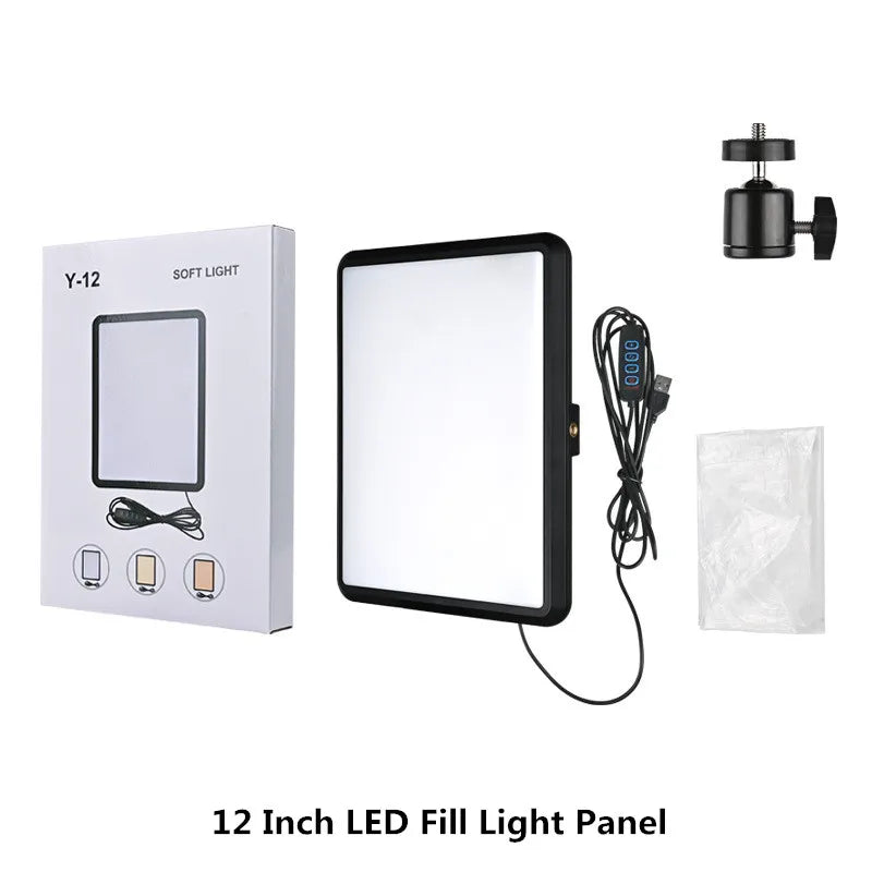 LED Video Panel Light for Stunning Studio Photography & Live Streaming – Complete Kit with Tripod