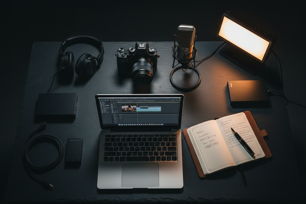 Professional LED Video Panel Light — Dual Size Creator Kit