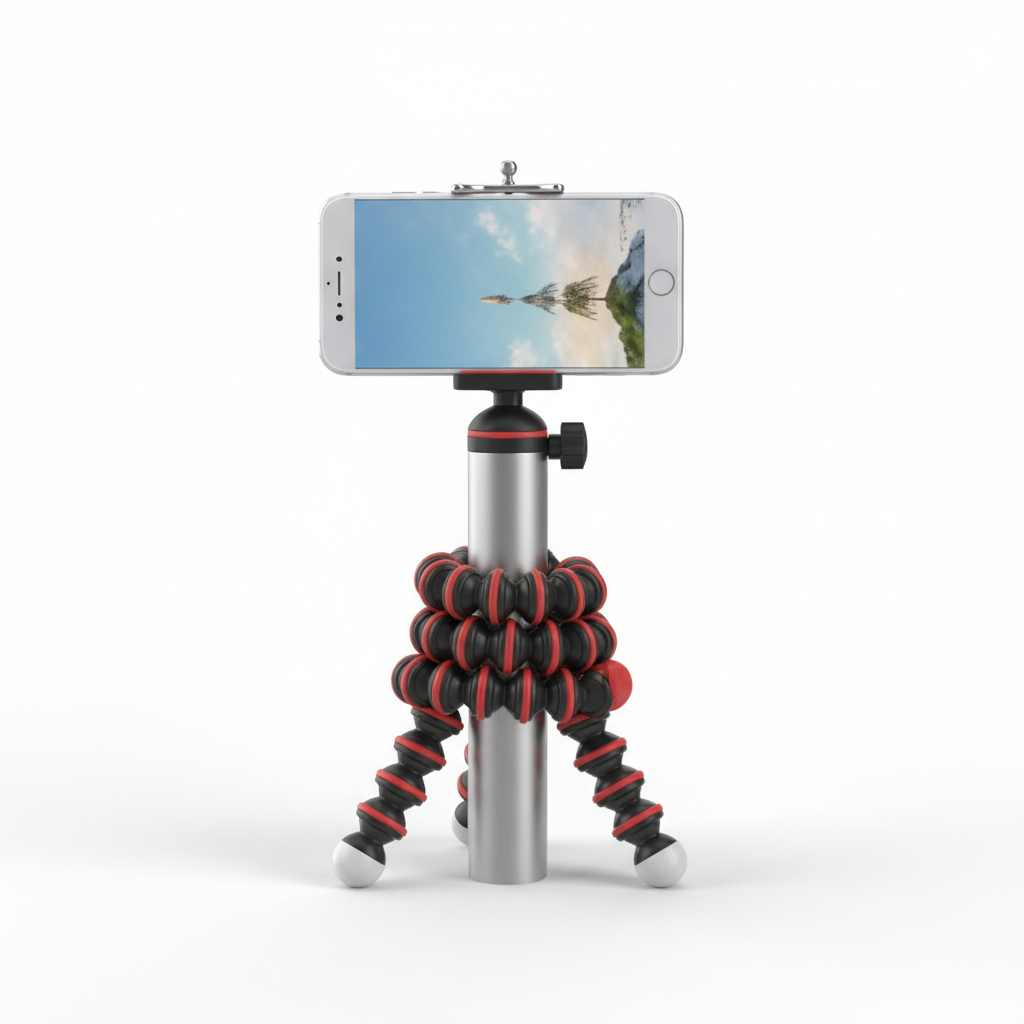 Flexible Phone Tripod - White Background