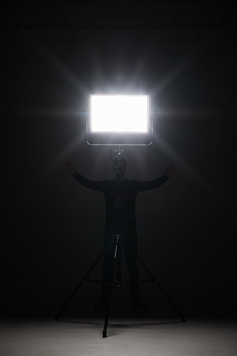 Professional LED Video Panel Light — Dual Size Creator Kit