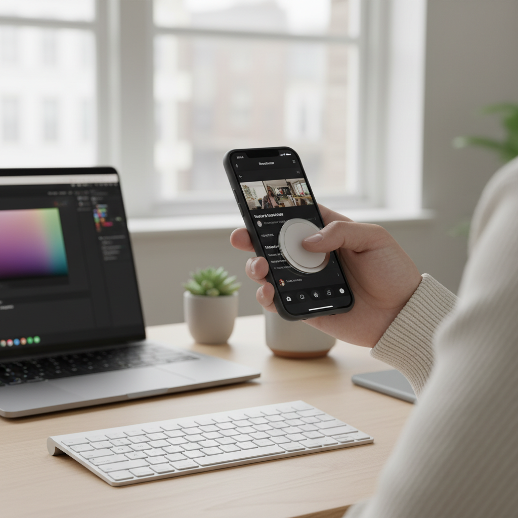 Phone Grip & Stand - Lifestyle
